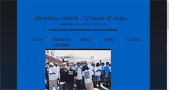 Desktop Screenshot of homeboyhotline.org